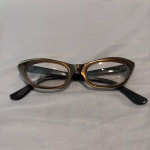 Prestige Frome Italy Eye Glasses Ann Vintage Light Brown 46 - 18 Red Soft Case